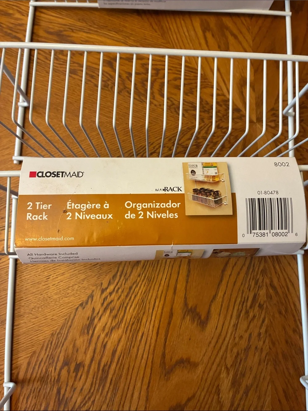 ClosetMaid White 2-Tier Over-Door Wire Rack Pair